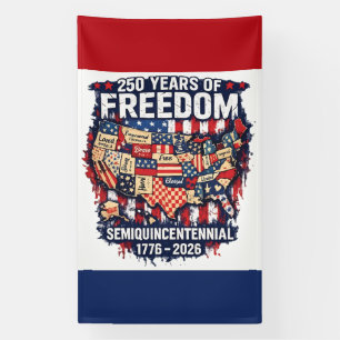 250. Jubiläum Patrioten-USA-Design Banner