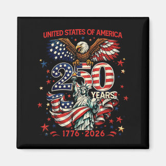 250. Jubiläum USA 1776-2026 250. Unabhängigkeit Magnet
