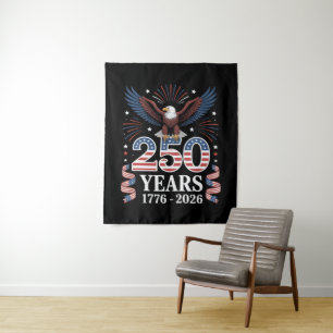 250. Jubiläum USA 1776 2026 Patriotischer Adler Wandteppich