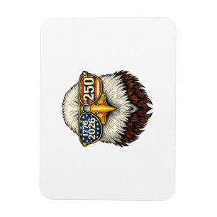 250. Jubiläum USA 1776-2026 Patriotischer Weißkopf Magnet