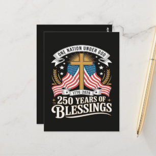 250. Jubiläum USA 250 Amerikanisch Postkarte