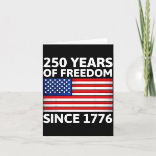 250. Jubiläum USA 250. amerikanische Flagge Patrio Karte