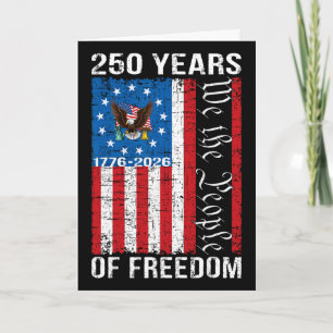 250. Jubiläum USA 250 Jahr Amerika Patriotisch 4 Karte