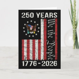 250. Jubiläum USA 250 Jahr Amerika Patriotisch 4 Karte