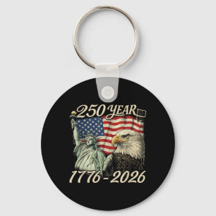 250. Jubiläum USA 250 Jahre Amerikanisch 4. Juli Schlüsselanhänger