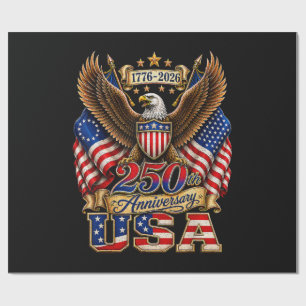 250. Jubiläum USA-Flagge 250 Jahre Amerikanisch Geschenkpapier