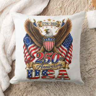 250. Jubiläum USA-Flagge 250 Jahre Amerikanisch Kissen
