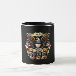 250. Jubiläum USA-Flagge 250 Jahre Amerikanisch Tasse