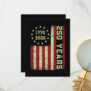 250. Jubiläum USA-Flagge Dankeskarte