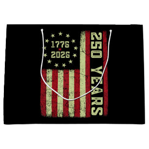250. Jubiläum USA-Flagge Große Geschenktüte