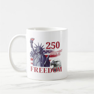 250. Jubiläum USA-Flagge Liberty Eagle Freiheit Kaffeetasse