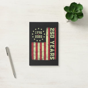 250. Jubiläum USA-Flagge Post-it Klebezettel