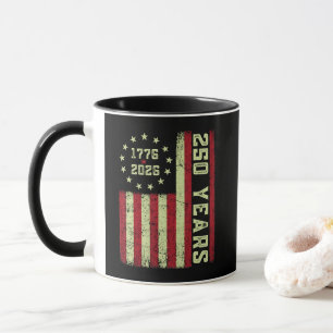 250. Jubiläum USA-Flagge Tasse