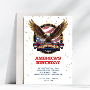 250. Jubiläum USA Geburtstag Einladung
