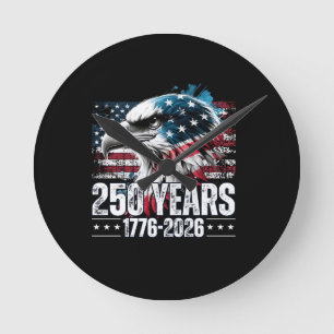 250. Jubiläum USA Geburtstag Langarm Runde Wanduhr