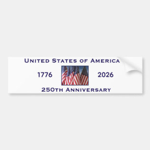 250. Jubiläum USA Patriotic American Flag Autoaufkleber