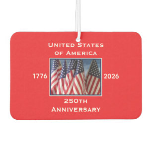 250. Jubiläum USA Patriotic American Red Car Autolufterfrischer
