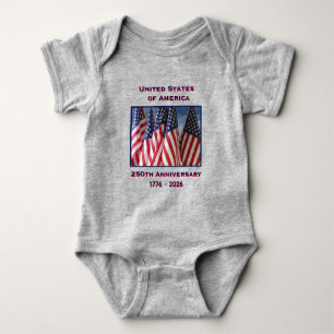 250. Jubiläum USA Patriotic Baby Strampler