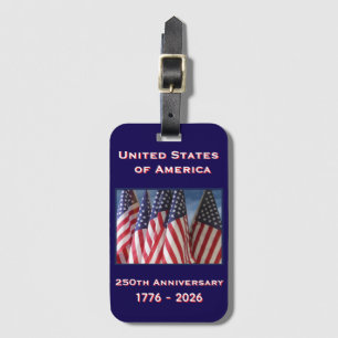 250. Jubiläum USA Patriotic Gedenkfeier Gepäckanhänger