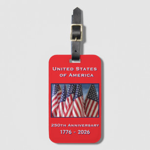 250. Jubiläum USA Patriotic Gedenkfeier Gepäckanhänger
