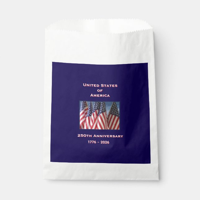 250. Jubiläum USA Patriotic Geschenktütchen (Vorderseite)