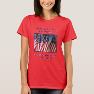 250. Jubiläum USA Patriotic Red T-Shirt