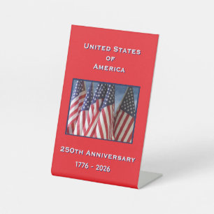 250. Jubiläum USA Patriotic Sockelschild