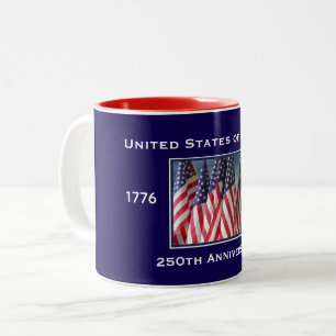 250. Jubiläum USA Patriotic Zweifarbige Tasse