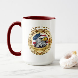 250. Jubiläum USA Patriotisch 1776–2026 Button Tasse
