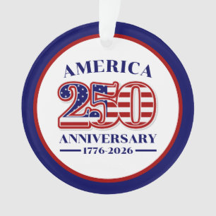 250. Jubiläum USA Patriotisch 1776–2026 Ornament