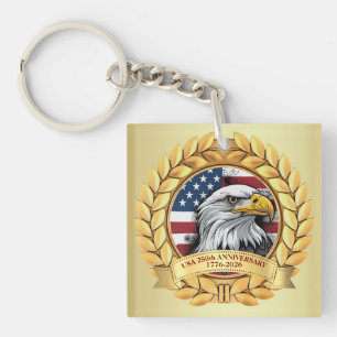 250. Jubiläum USA Patriotisch   1776–2026 Schlüsselanhänger