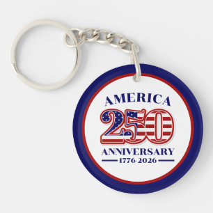 250. Jubiläum USA Patriotisch   1776–2026 Schlüsselanhänger