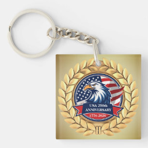 250. Jubiläum USA Patriotisch   1776–2026 Schlüsselanhänger
