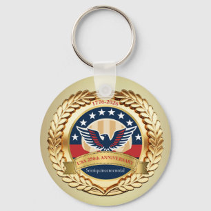 250. Jubiläum USA Patriotisch   1776–2026 Schlüsselanhänger