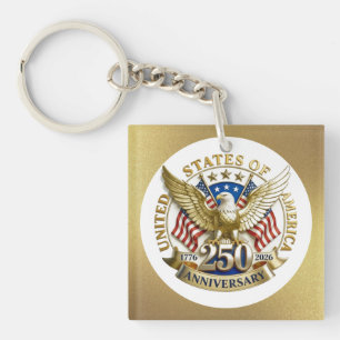 250. Jubiläum USA Patriotisch 1776–2026 Schlüsselanhänger