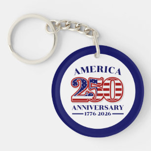 250. Jubiläum USA Patriotisch   1776–2026 Schlüsselanhänger