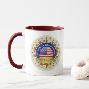 250. Jubiläum USA Patriotisch 1776–2026 Tasse