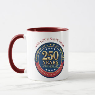 250. Jubiläum USA Patriotisch 1776–2026 Tasse