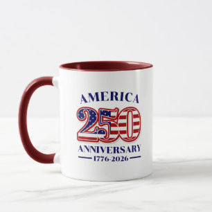 250. Jubiläum USA Patriotisch 1776–2026 Tasse