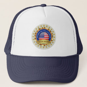 250. Jubiläum USA Patriotisch 1776–2026 Truckerkappe