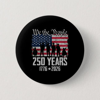 250. Jubiläum USA Patriotisch 250 Jahre 4. Juli Button