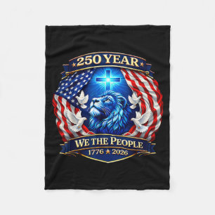 250. Jubiläum USA Patriotisch 250 Jahre Amerikanis Fleecedecke