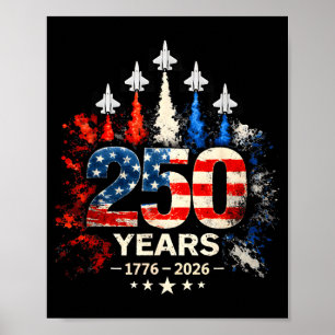 250. Jubiläum USA patriotisch 250 Jahre amerikanis Poster