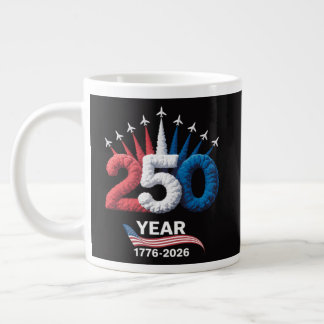 250. Jubiläum USA Patriotisch 250 Jahre Jumbo-Tasse