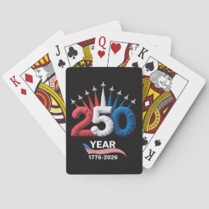 250. Jubiläum USA Patriotisch 250 Jahre Spielkarten