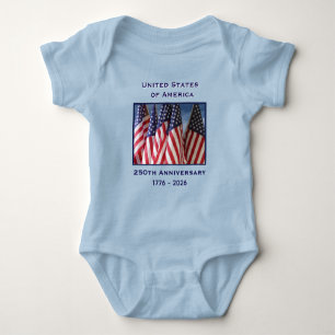 250. Jubiläum USA Patriotisch  Baby Strampler