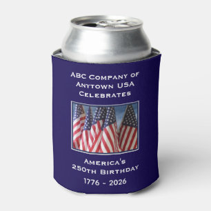 250. Jubiläum USA Patriotische amerikanische Flagg Dosenkühler