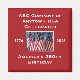 250. Jubiläum USA Patriotische Flaggen Magnet