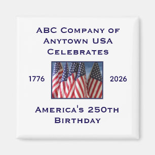 250. Jubiläum USA Patriotische Flaggen  Magnet