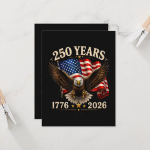 250. Jubiläum USA Patriotischer Adler 250. Einladung